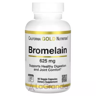 California Gold Nutrition Bromelain 625 mg ĳ      