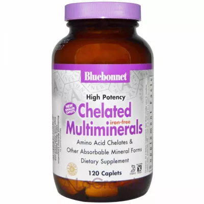 Bluebonnet Nutrition Chelated Multiminerals Iron Free   