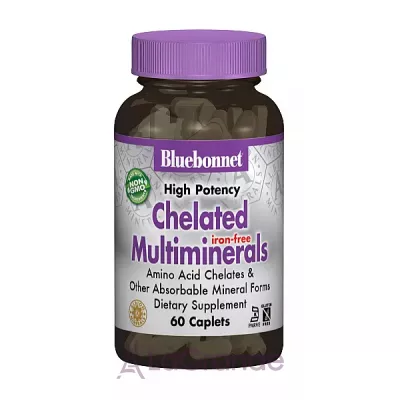 Bluebonnet Nutrition Chelated Multiminerals Iron Free   