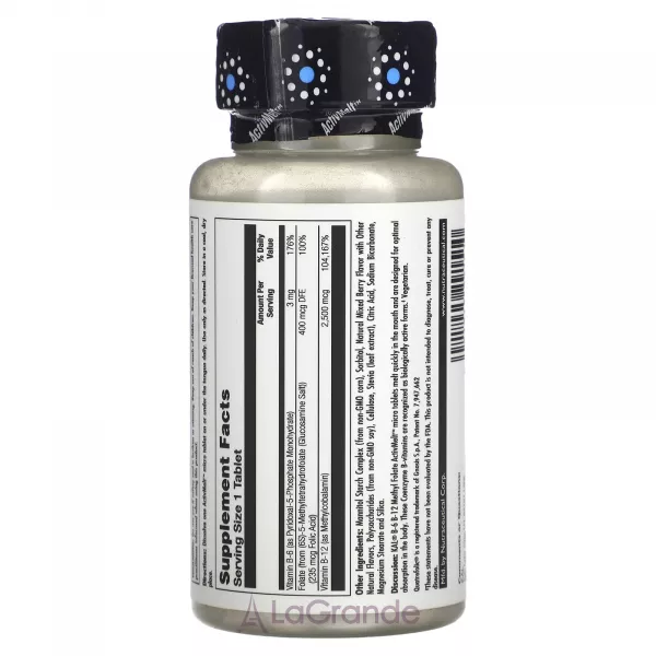 KAL B-6 B-12 Methyl Folate 3 mg/2500 mcg/400 mcg ����������� ������� 
