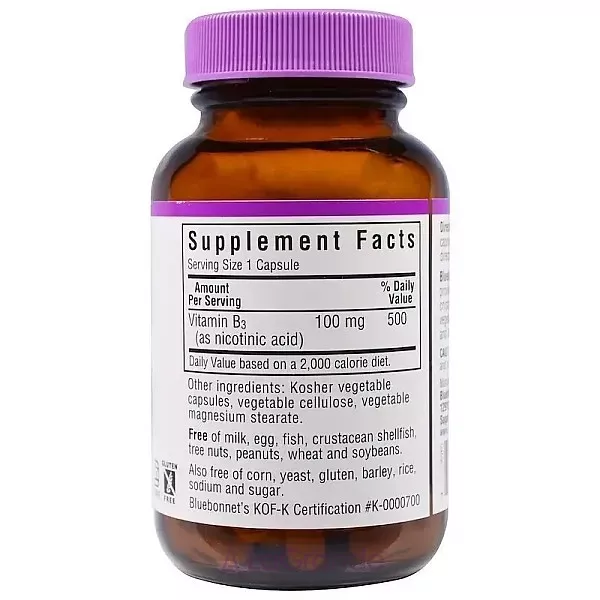 Bluebonnet Nutrition Niacin 100 mg ĳ������ ������� 