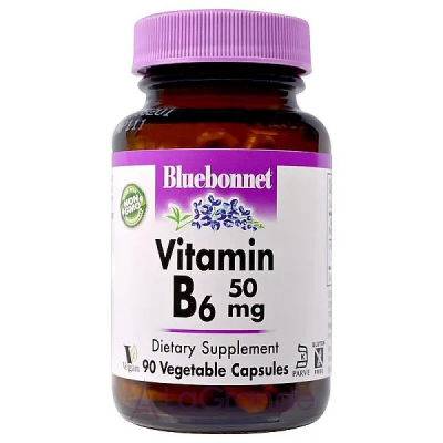 Bluebonnet Nutrition Vitamin B6 50 mg ĳ  