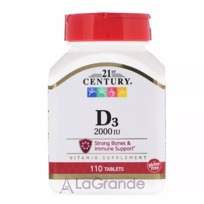 21st Century Vitamin D3 2000 IU   