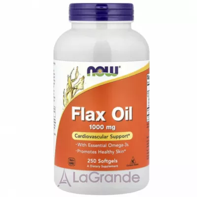 Now Foods Flax Oil 1000 mg   1000 