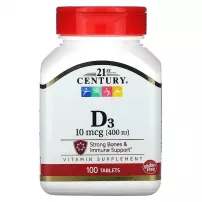 21st Century Vitamin D3 400 IU ����������� ������� "������� D3", 400 ��
