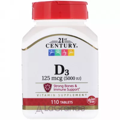 21st Century Vitamin D3 5000 IU ĳ  