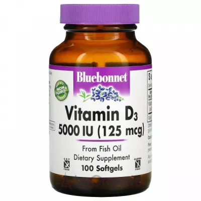 Bluebonnet Nutrition Vitamin D3 5000 IU ĳ  