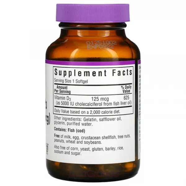 Bluebonnet Nutrition Vitamin D3 5000 IU ĳ������ ������� 