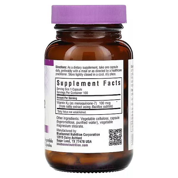 Bluebonnet Nutrition Vitamin K2 100 mcg ĳ������ ������� 