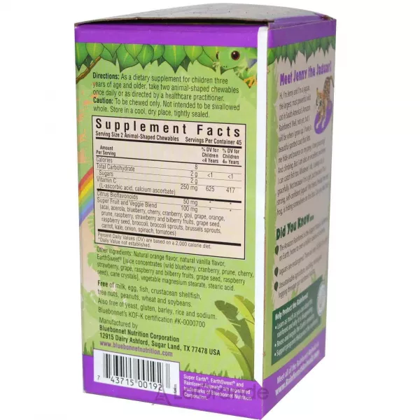 Bluebonnet Nutrition Rainforest Animalz Vitamin C ����������� ������� ��� ����� 