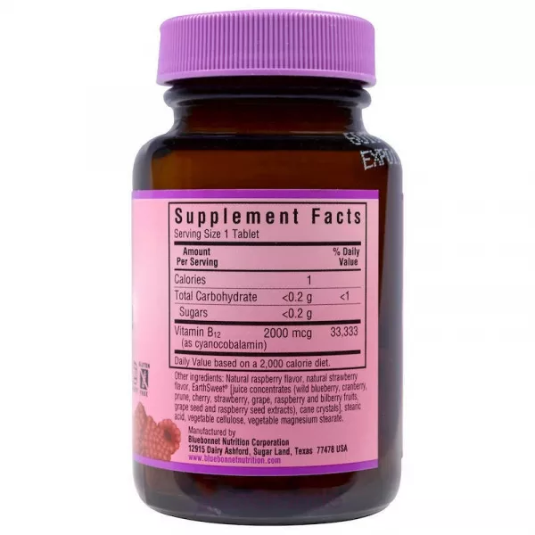 Bluebonnet Nutrition Vitamin B12 2000 mcg ����������� ������� 