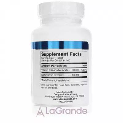 Douglas Laboratories Natural Vitamin C 1000 mg ĳ  