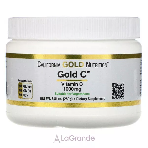 California Gold Nutrition Gold C Powder Vitamin C 1000 mg ����������� ������� � ������� 