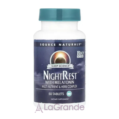 Source Naturals Sleep Science NightRest with Melatonin        