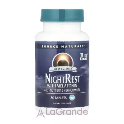 Source Naturals Sleep Science NightRest with Melatonin        