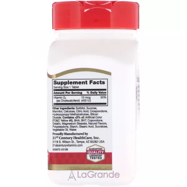 21st Century Vitamin D3 400 IU ����������� ������� 