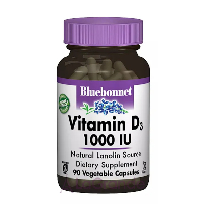 Bluebonnet Nutrition Vitamin D3 1000 IU ĳ  