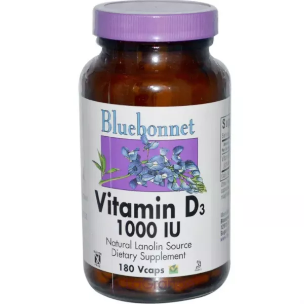 Bluebonnet Nutrition Vitamin D3 1000 IU ����������� ������� 