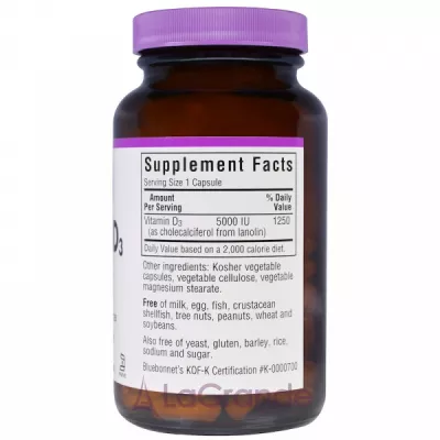 Bluebonnet Nutrition Vitamin D3 5000 IU   