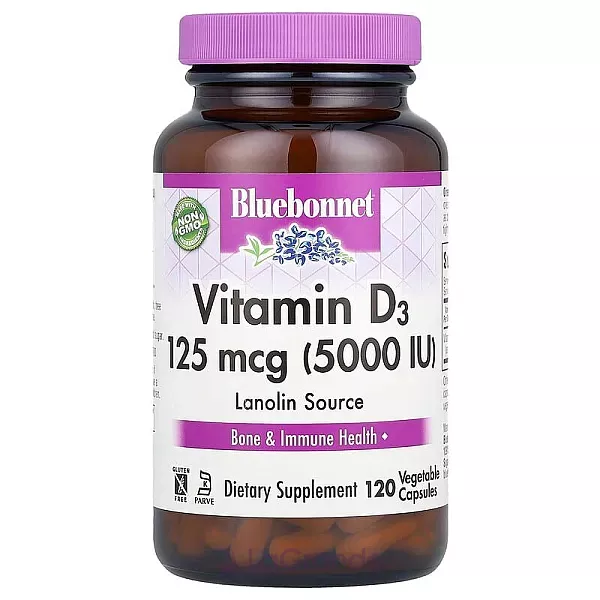 Bluebonnet Nutrition Vitamin D3 5000 IU ����������� ������� 