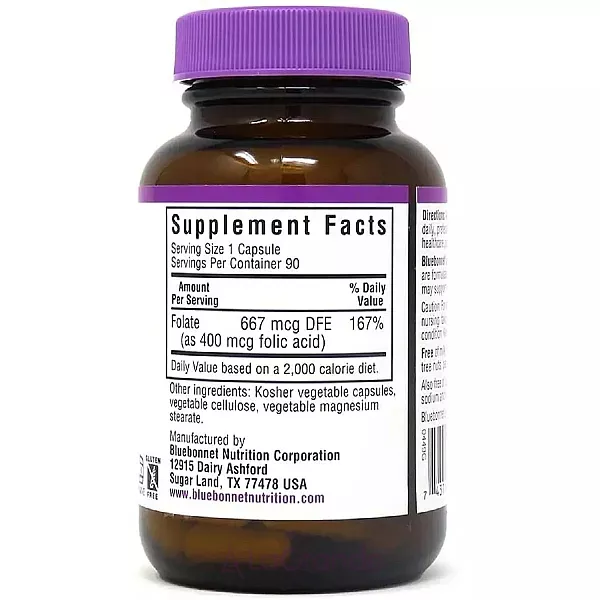 Bluebonnet Nutrition Folic Acid 400 mcg ����������� ������� 