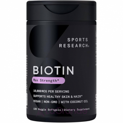 Sports Research Biotin 10000mcg   