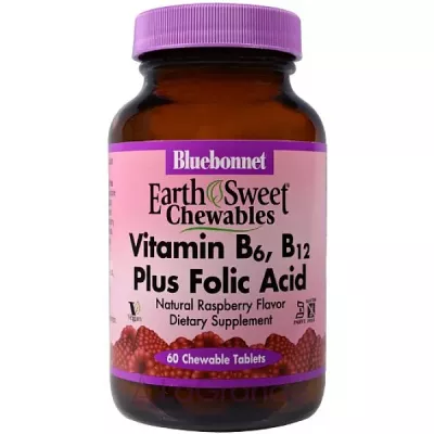 Bluebonnet Nutrition Vitamin B6, B12 Plus Folic Acid   