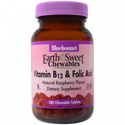 Bluebonnet Nutrition Vitamin B12 and Folic Acid   