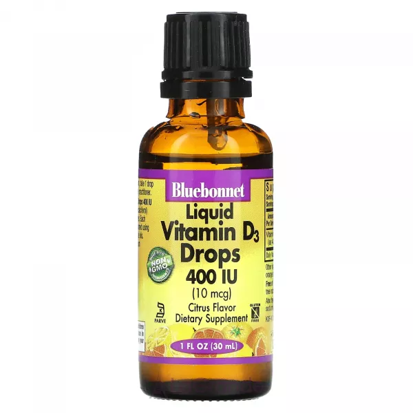 Bluebonnet Nutrition Liquid Vitamin D3 Drops 400 IU ����������� ������� 