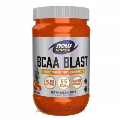 Now Foods Sports BCAA Blast Powder Tropical Punch  BCAA 