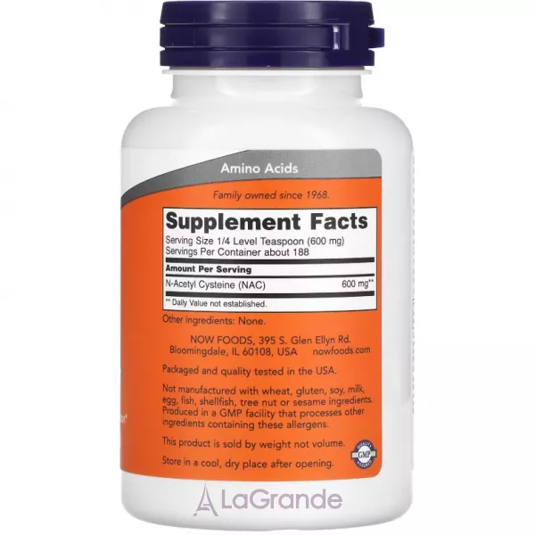 Now Foods Pure Powder NAC (N-�������������) ������ �������
