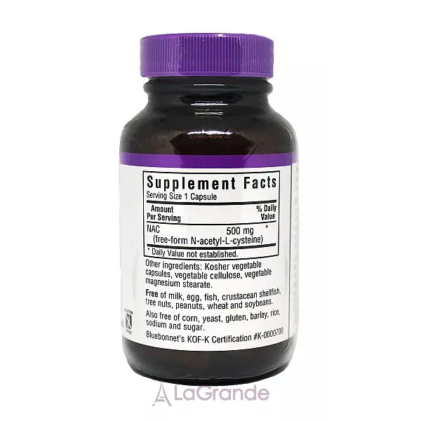 Bluebonnet Nutrition NAC 500 mg ����������� ������� 