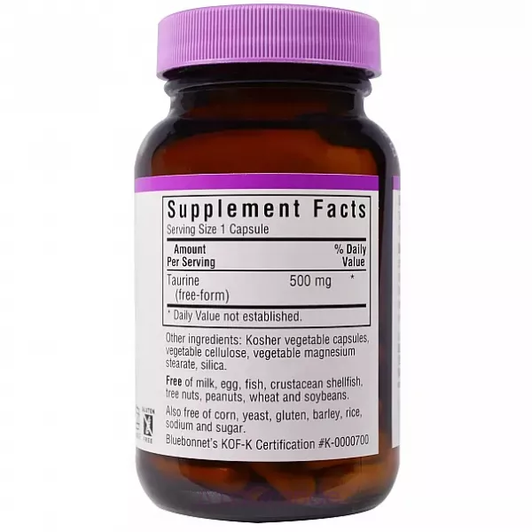 Bluebonnet Nutrition Taurine 500 mg ����������� ������� 