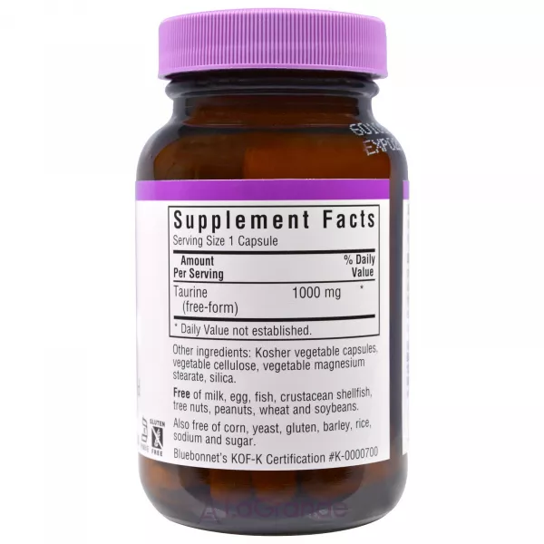 Bluebonnet Nutrition Taurine 1000 mg ����������� ������� 