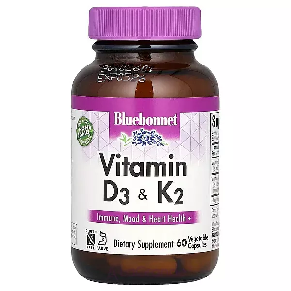 Bluebonnet Nutrition Vitamin D3 & K2 ĳ������ ������� 