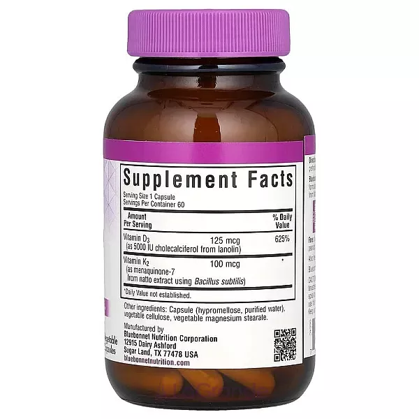 Bluebonnet Nutrition Vitamin D3 & K2 ĳ������ ������� 