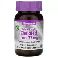 Bluebonnet Nutrition Extra-Strength Chelated Iron 27 mg ����������� ������� "�������� ������", 27 ��