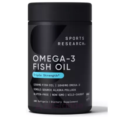 Sports Research Omega-3 Fish Oil Alaska Pollock 1250mg ĳ  