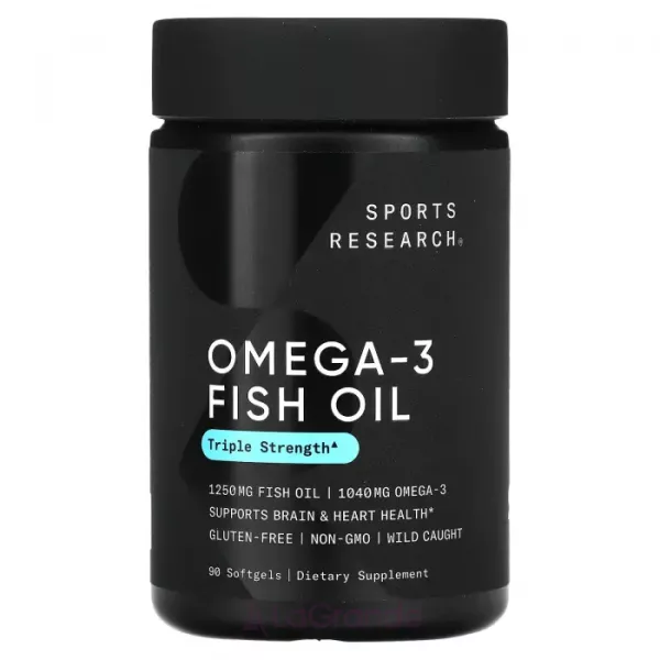 Sports Research Omega-3 Fish Oil Alaska Pollock 1250mg ĳ������ ������� 