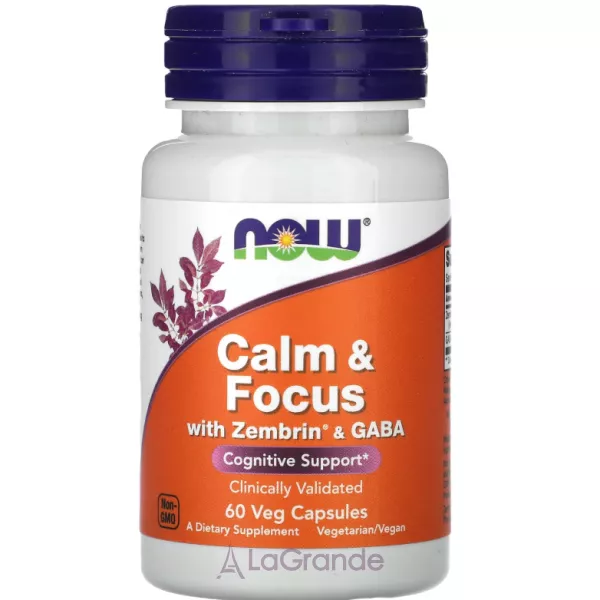 Now Foods Calm & Focus with Zembrin� & GABA ����������� ��������� � ��������� � ����