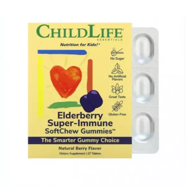 ChildLife Essentials Elderberry Super-Immune SoftChew Gummies �������� ��� ��������� ���������� �����