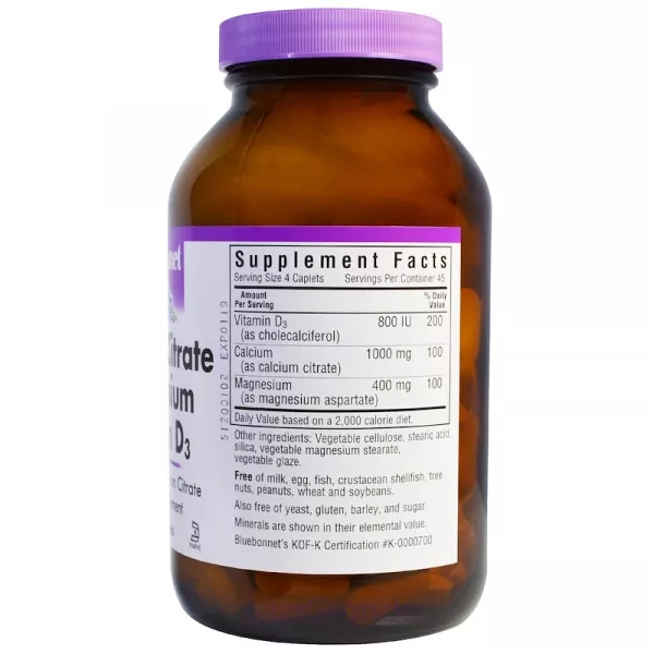 Bluebonnet Nutrition Calcium Citrate Magnesium Vitamin D3 ĳ������ ������� 