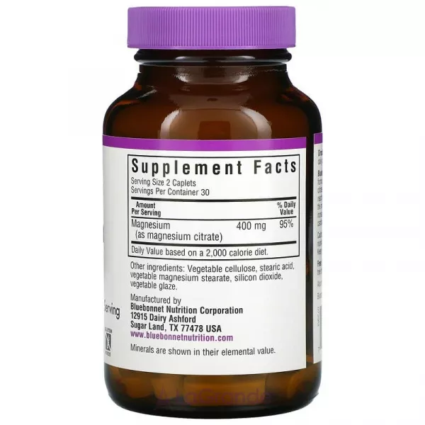 Bluebonnet Nutrition Magnesium Citrate 400 mg ����������� ������� 