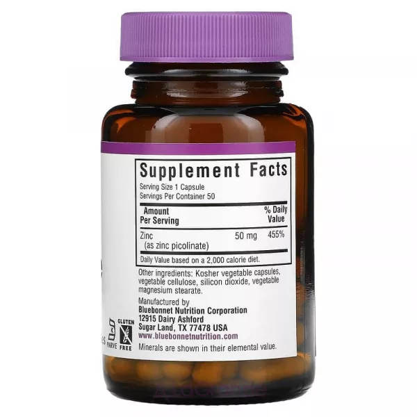 Bluebonnet Nutrition Zinc Picolinate 50 mg ����������� ������� 