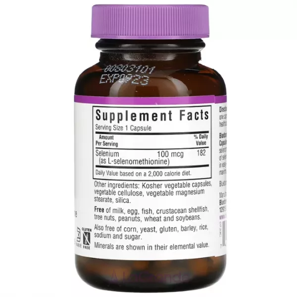 Bluebonnet Nutrition Selenium 100 mcg ����������� ������� 