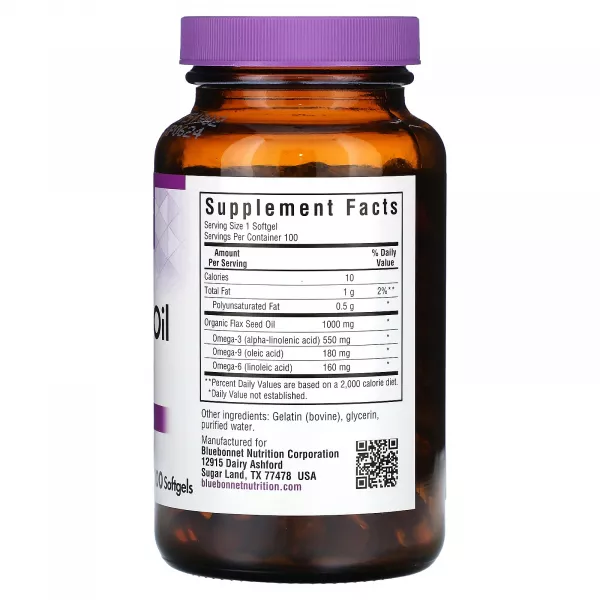 Bluebonnet Nutrition Flax Seed Oil 1000 mg ĳ������ ������� 