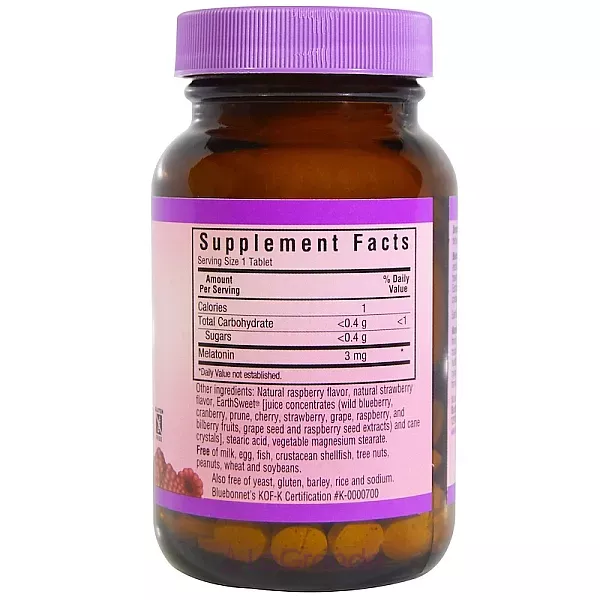 Bluebonnet Nutrition Melatonin 3 mg ����������� ������� 