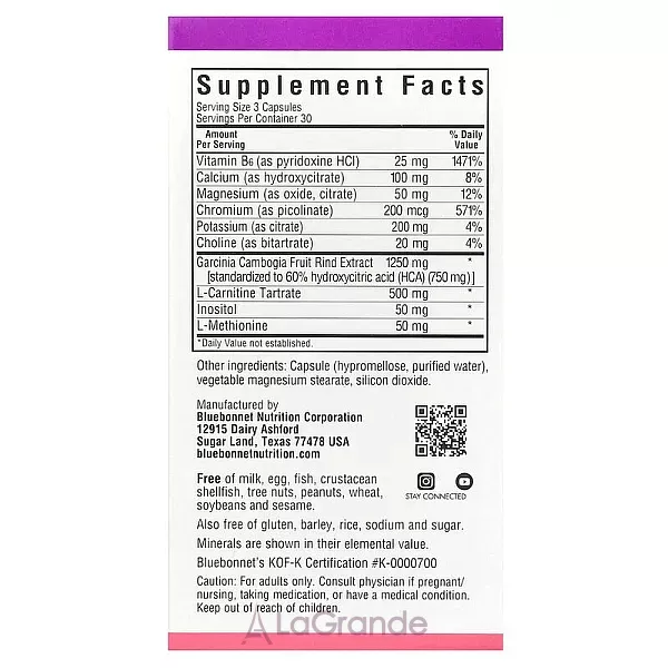 Bluebonnet Nutrition Skinny Garcinia ����������� ������� 
