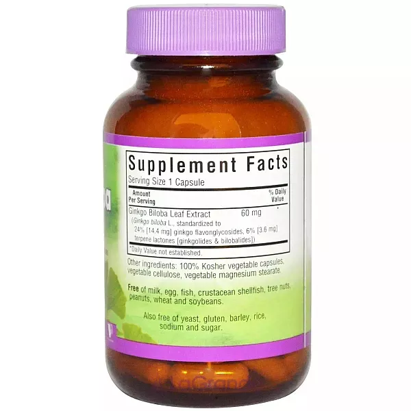 Bluebonnet Nutrition Ginkgo Biloba Leaf Extract 60 mg ĳ������ ������� 