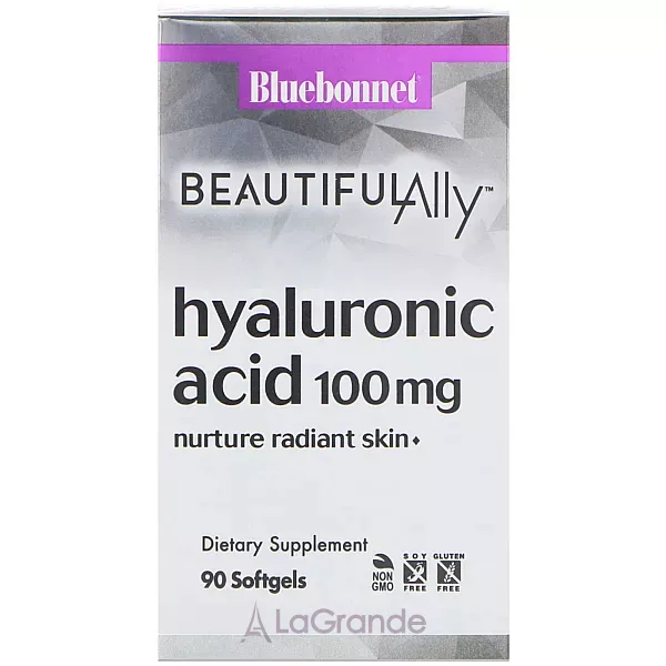 Bluebonnet Nutrition Beautiful Ally Hyaluronic Acid 100 mg ����������� ������� 